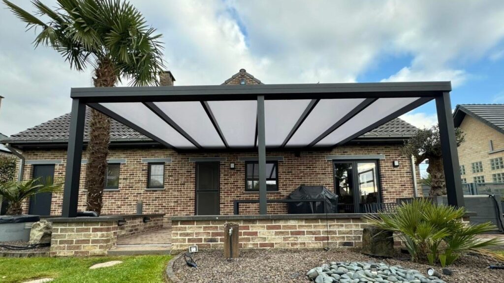 Terrasoverkapping in aluminium