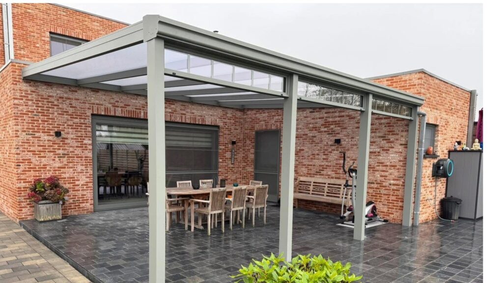 Terrasoverkapping in aluminium