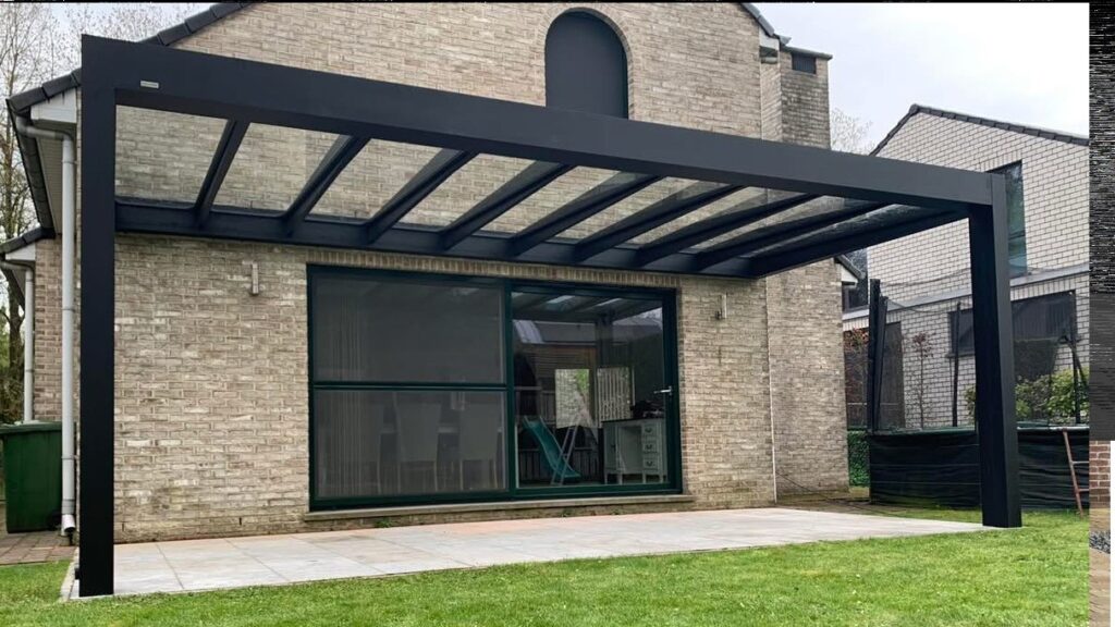 Terrasoverkapping (type square) in aluminium