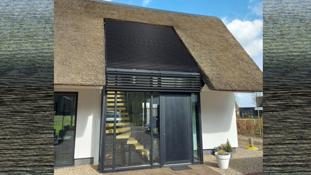 Glasdak exterieur louvers