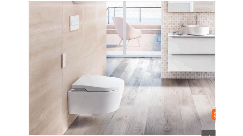 Japans douchetoilet (hangtoilet)