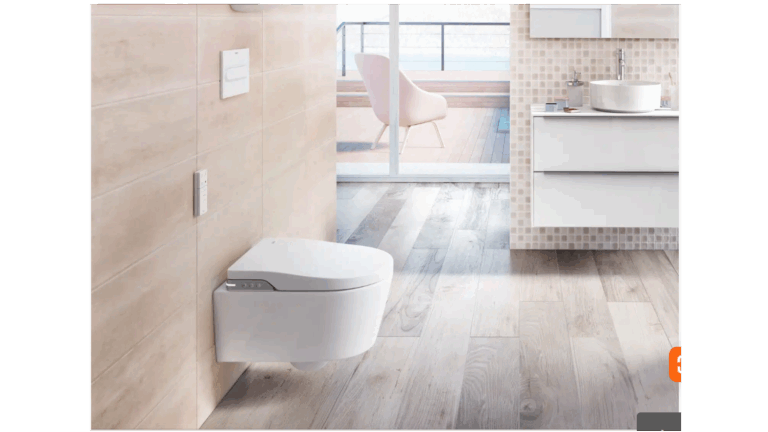 Japans douchetoilet (hangtoilet)