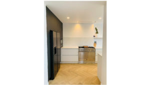 Deze combinatie staat in een herenhuis te Mechelen