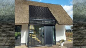 Glasdak exterieur louvers