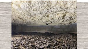 KRUIPKELDER – Opencelliig PU-schuim brut gespoten