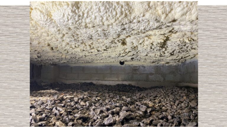 KRUIPKELDER – Opencelliig PU-schuim brut gespoten