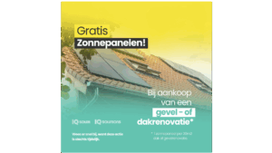 Gratis zonnepanelen bij aankoop van een dak of gevelrenovatie!