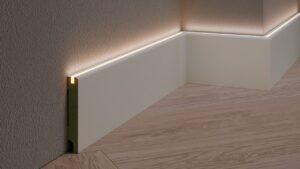 MDF plinten voor LED-verlichting