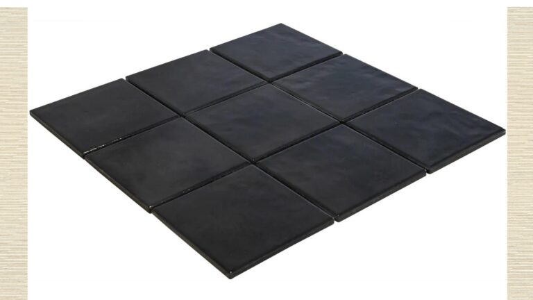 The Mosaic Factory Kasba mozaïektegel – Porselein Black glans