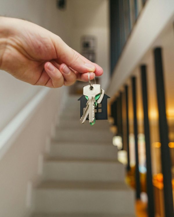 Sleutels bij een huis