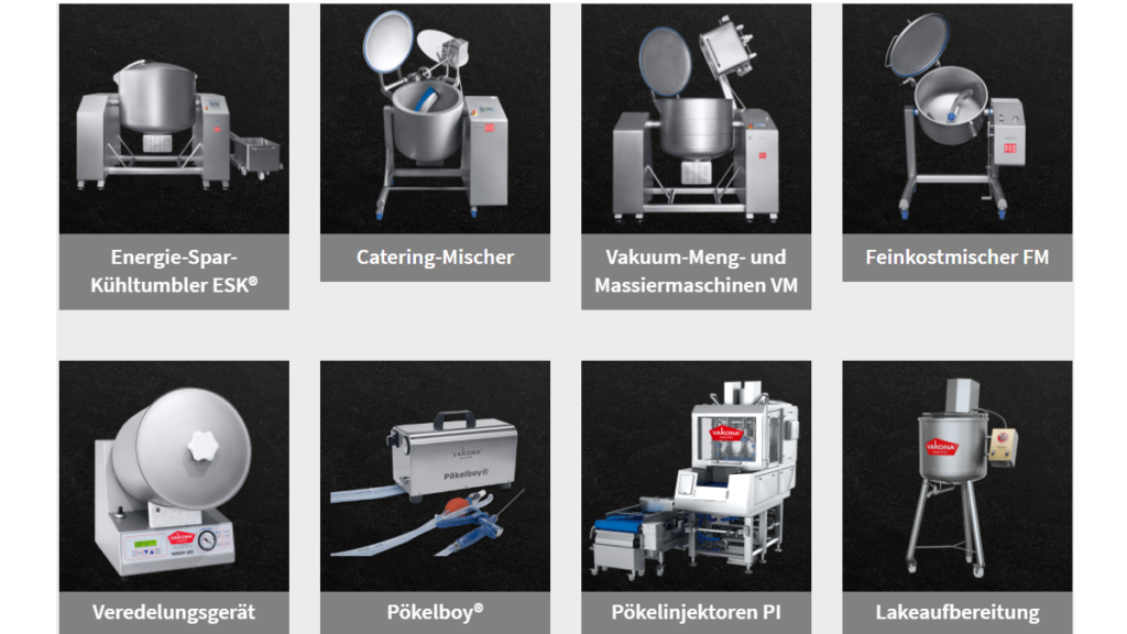 VAKONA barattes et injecteurs