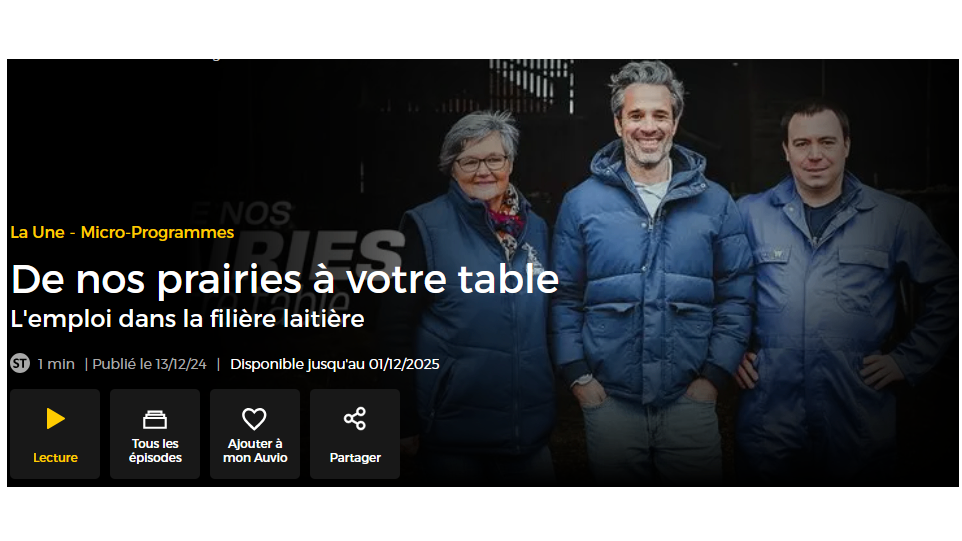 De nos prairies à votre table