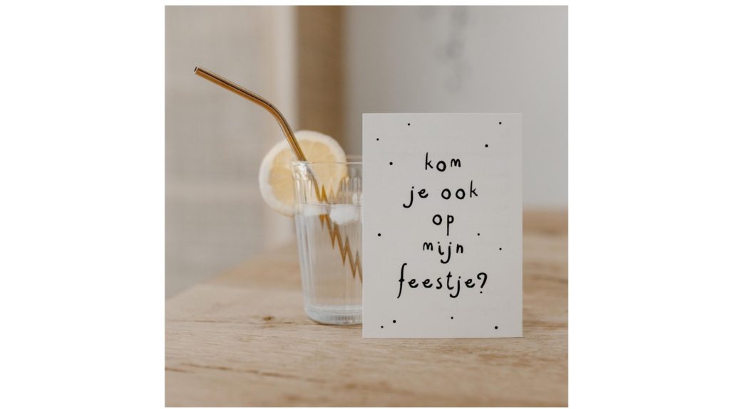 10x hippe uitnodiging kinderfeestje: Kom jij ook op mijn feestje