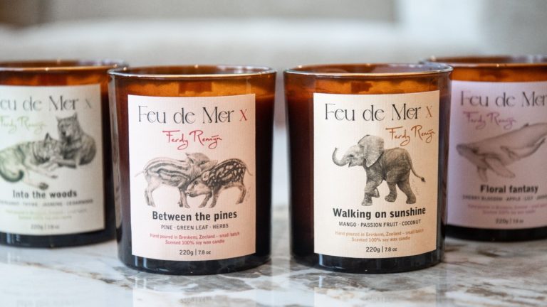 Scented candles 220g from the Feu de Mer x Ferdy Remijn artist collection
