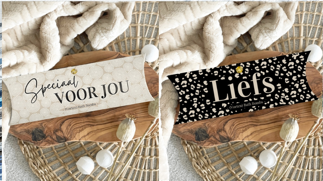 “Gondola boxes filled with bath bombs”