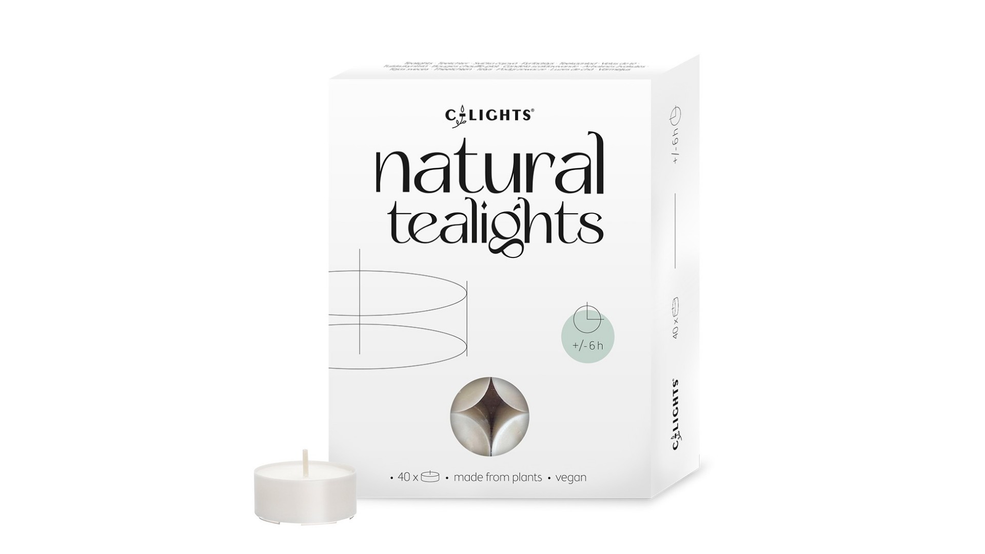 C-lights, ’s werelds eerste natuurlijke theelichten. Innovatief, milieuvriendelijk en uniek – voor een betere wereld. Ethische kaarsen waar uw klanten dol op zullen zijn!