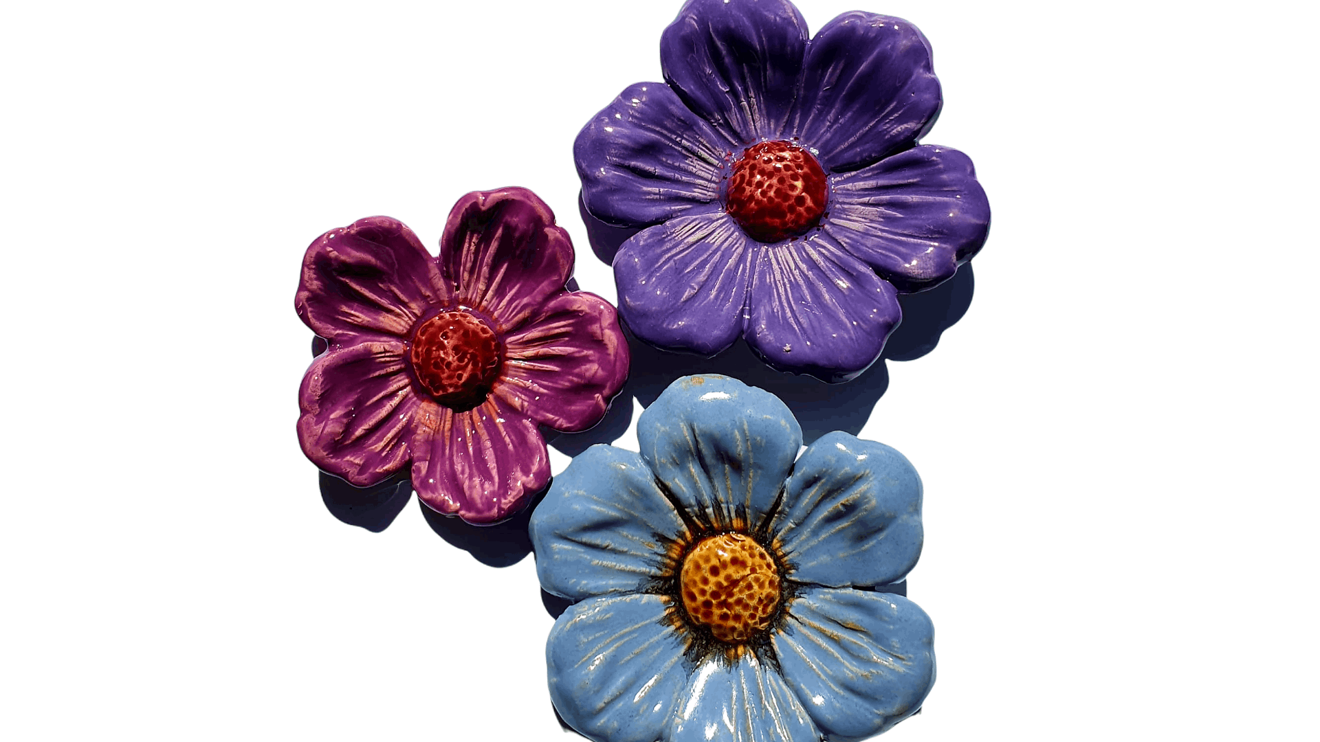 Ceramic flowers by Wilma’s Wereld