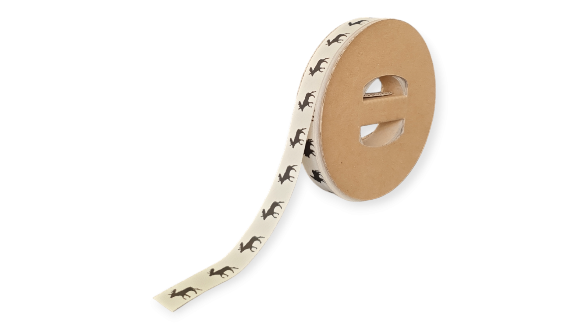 Cotton ribbon printed with texts and images