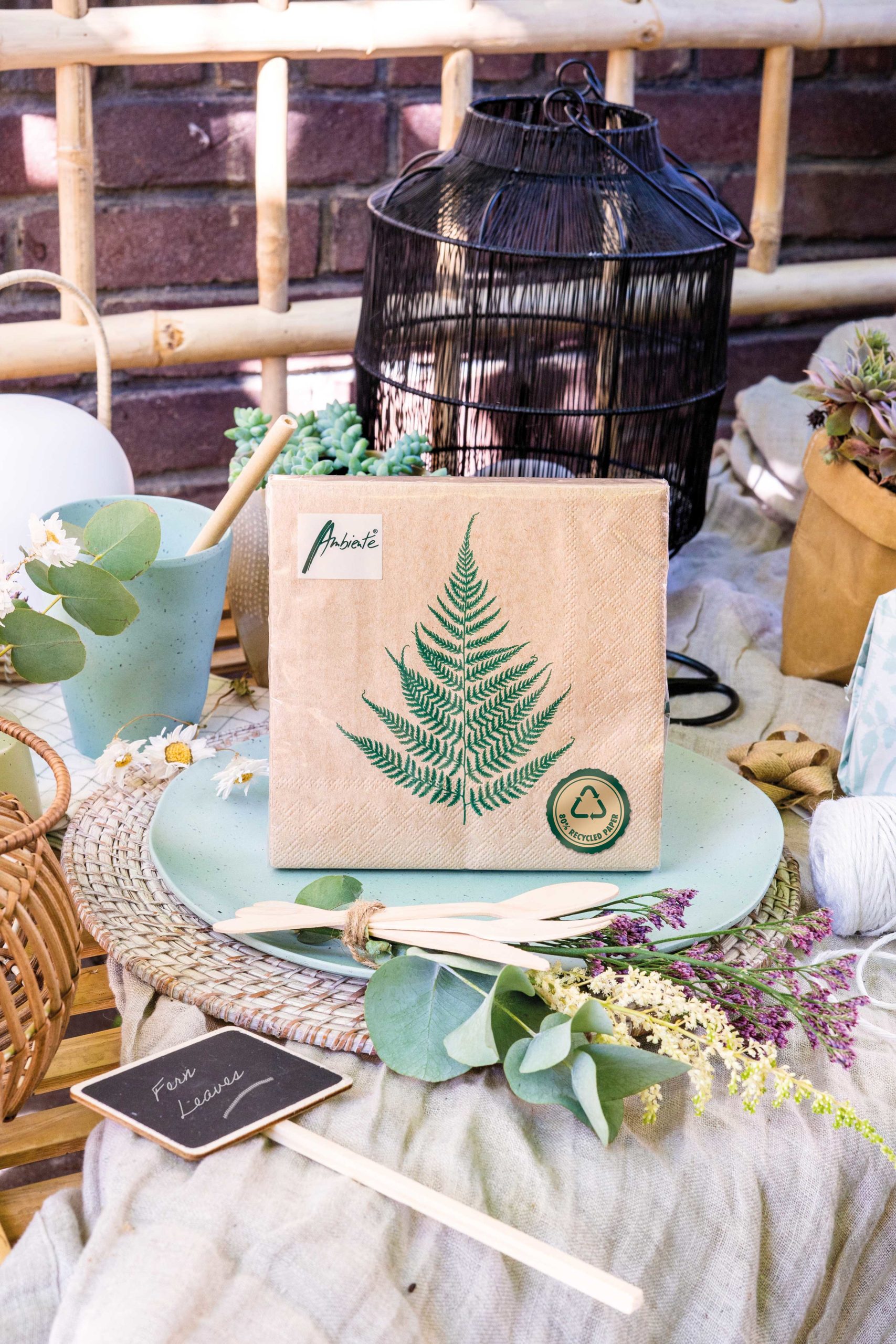 Recycled Napkins – 80% recycled tissue