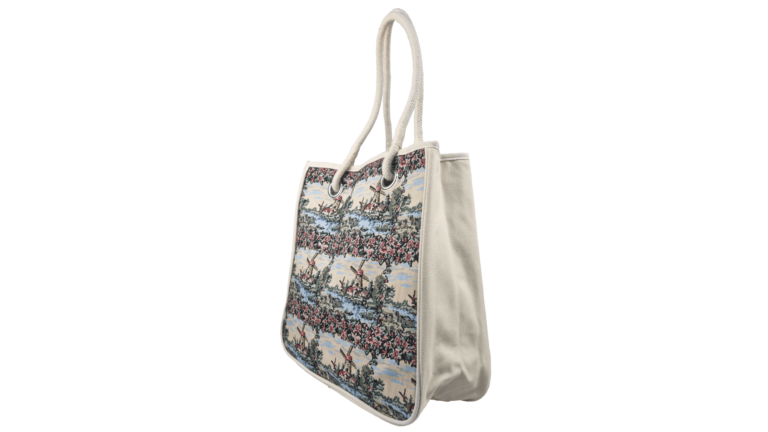 Stijlvolle collectie tassen, gemaakt uit exclusieve Gobilin textiel.