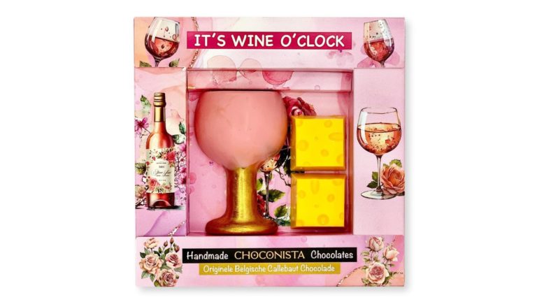 Chocolade Wijnglas It’s Wine O’Clock