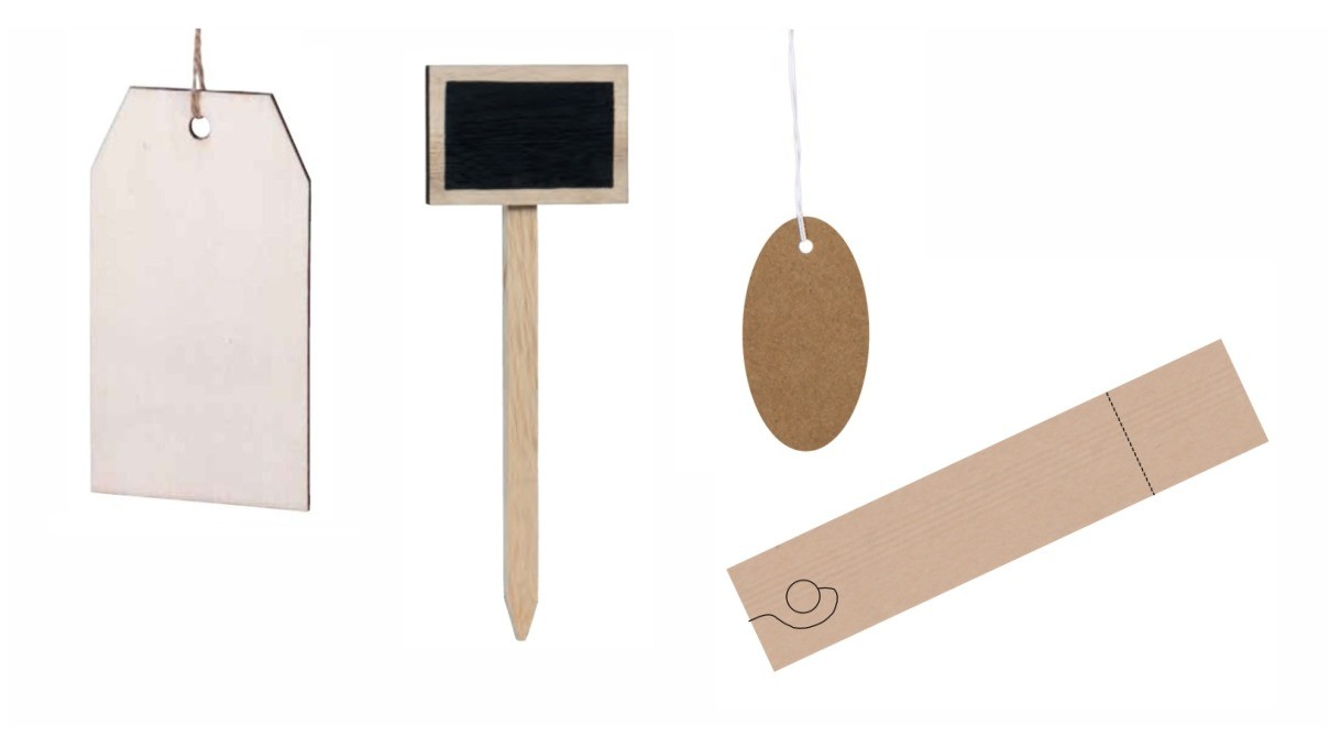 Prijskaarten, labels en tags