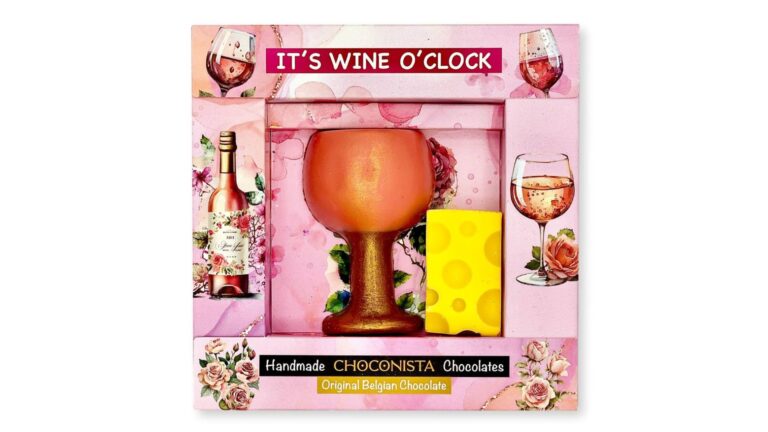 Wijnglas Chocolade Cadeaubox
