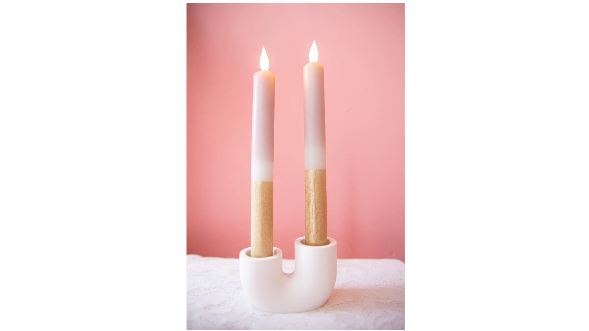 LED candle (real wax), inclusief timer