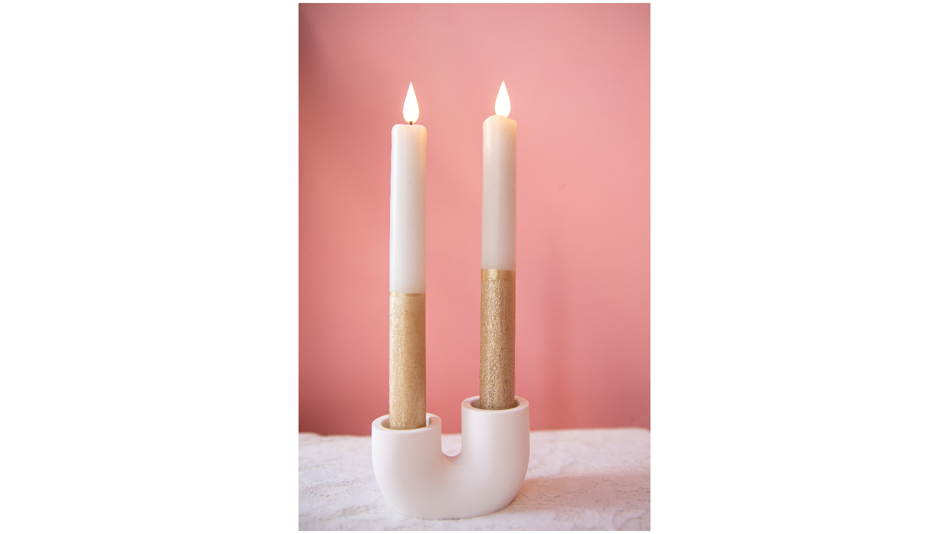 LED candle (real wax), inclusief timer