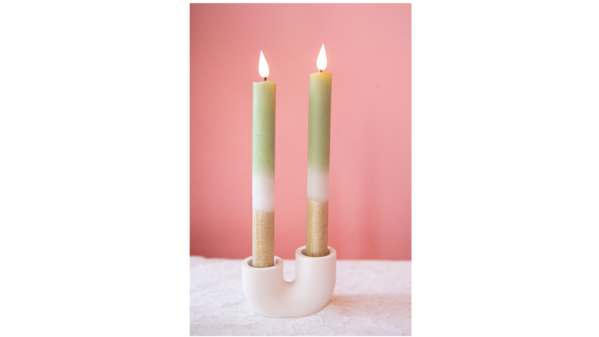 LED candle (real wax), inclusief timer