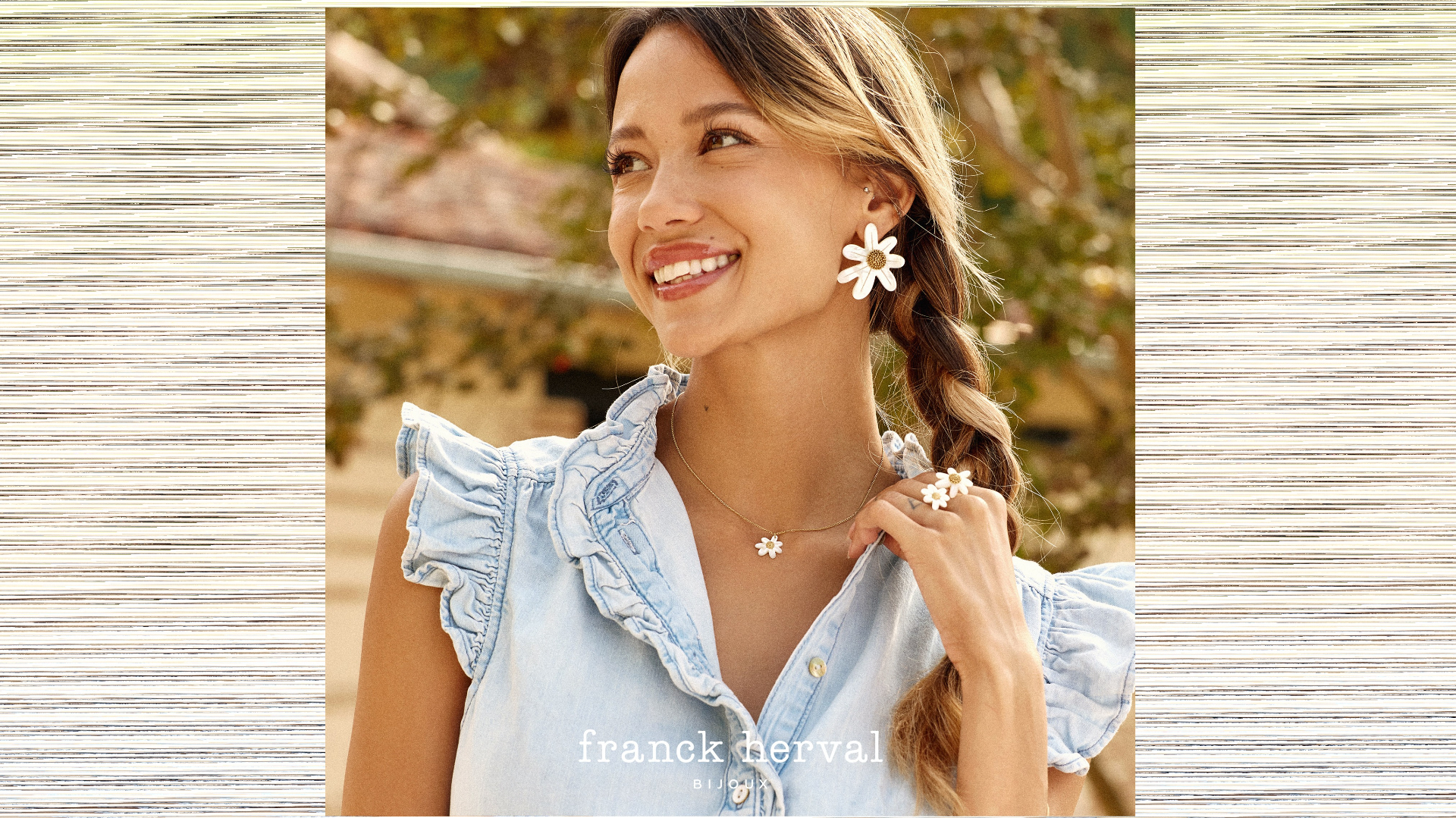 Franck Herval is a french brand with a fine made collection in 18K gilded gold . more complet themes with earrings, rings, bracelets and necklesses.