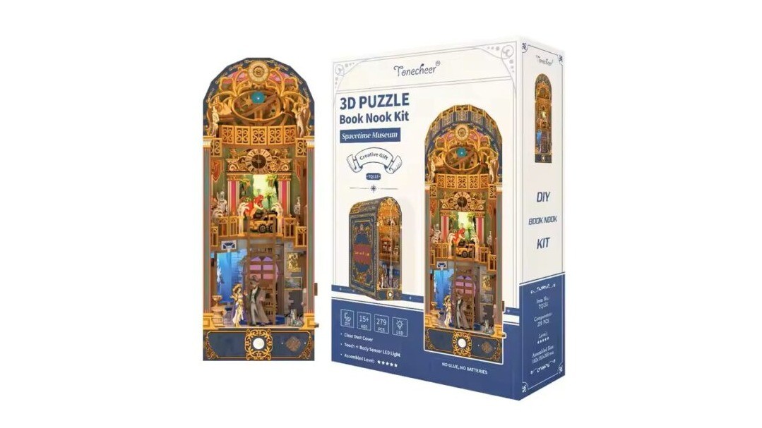 DIY Book Nook Boekensteun Spacetime Museum, Tone-Cheer, TQ133,