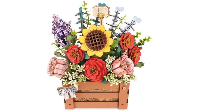 Robotime ROWOOD 3D Wooden Flower Bouquet
