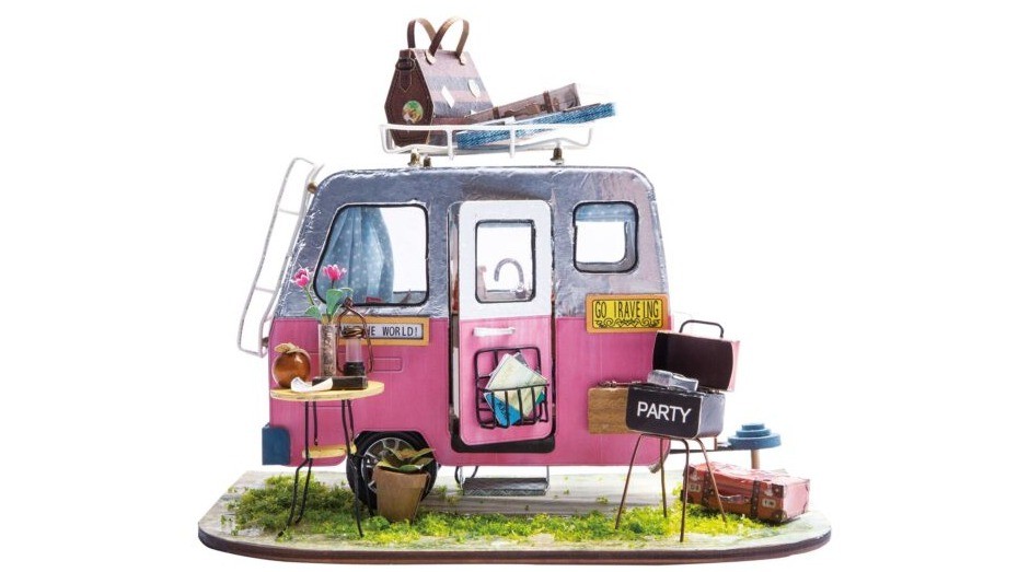 DIY Huisje Happy Camper, Robotime, DGM04