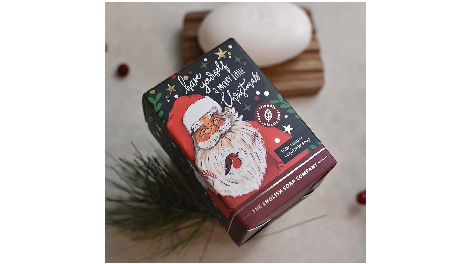 THE ENGLISH SOAP COMPANY – 100g soap – Father Christmas
