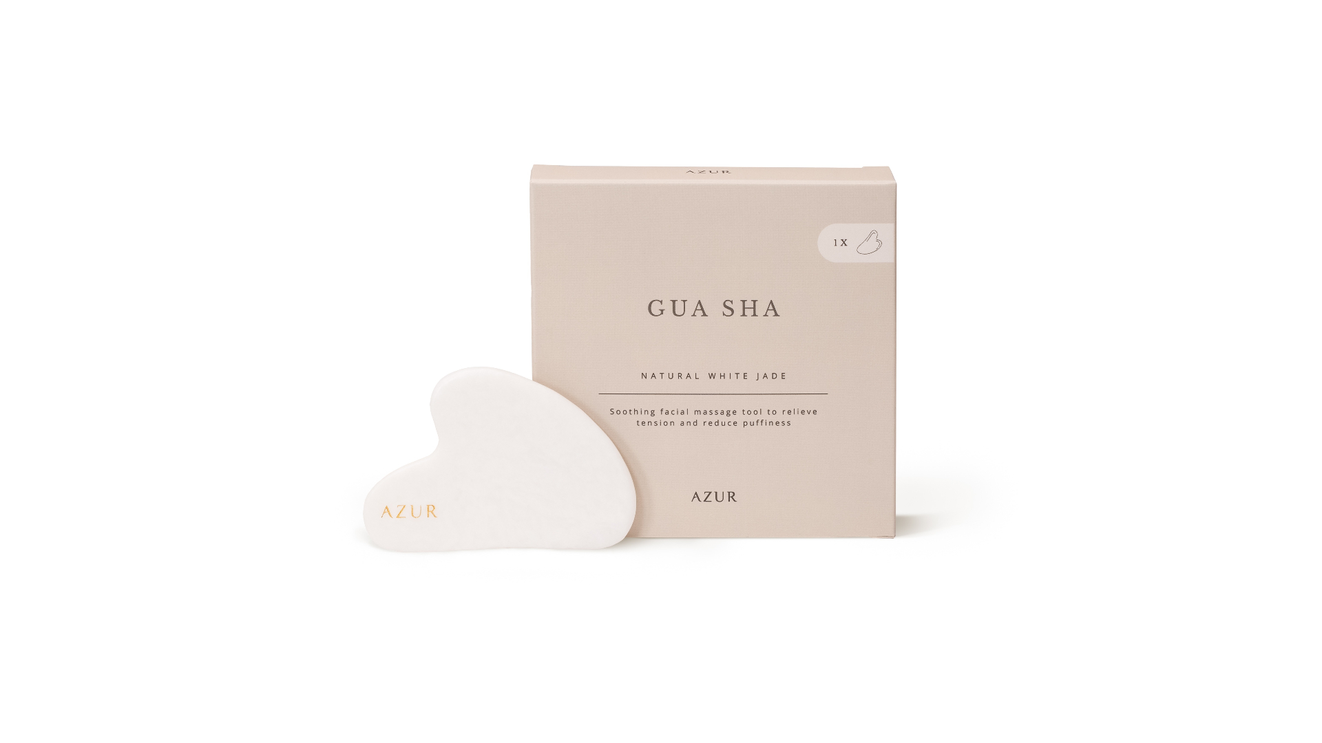 Gua Sha steen white jade