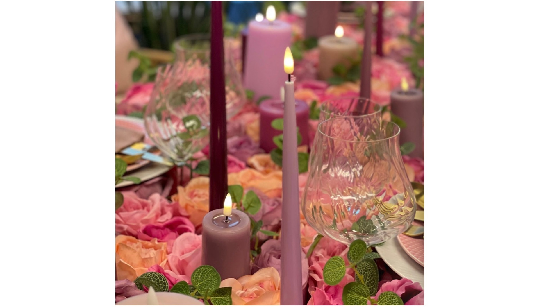 Real Flame Led kaarsen Lavendel | Magenta | Pink | Lila