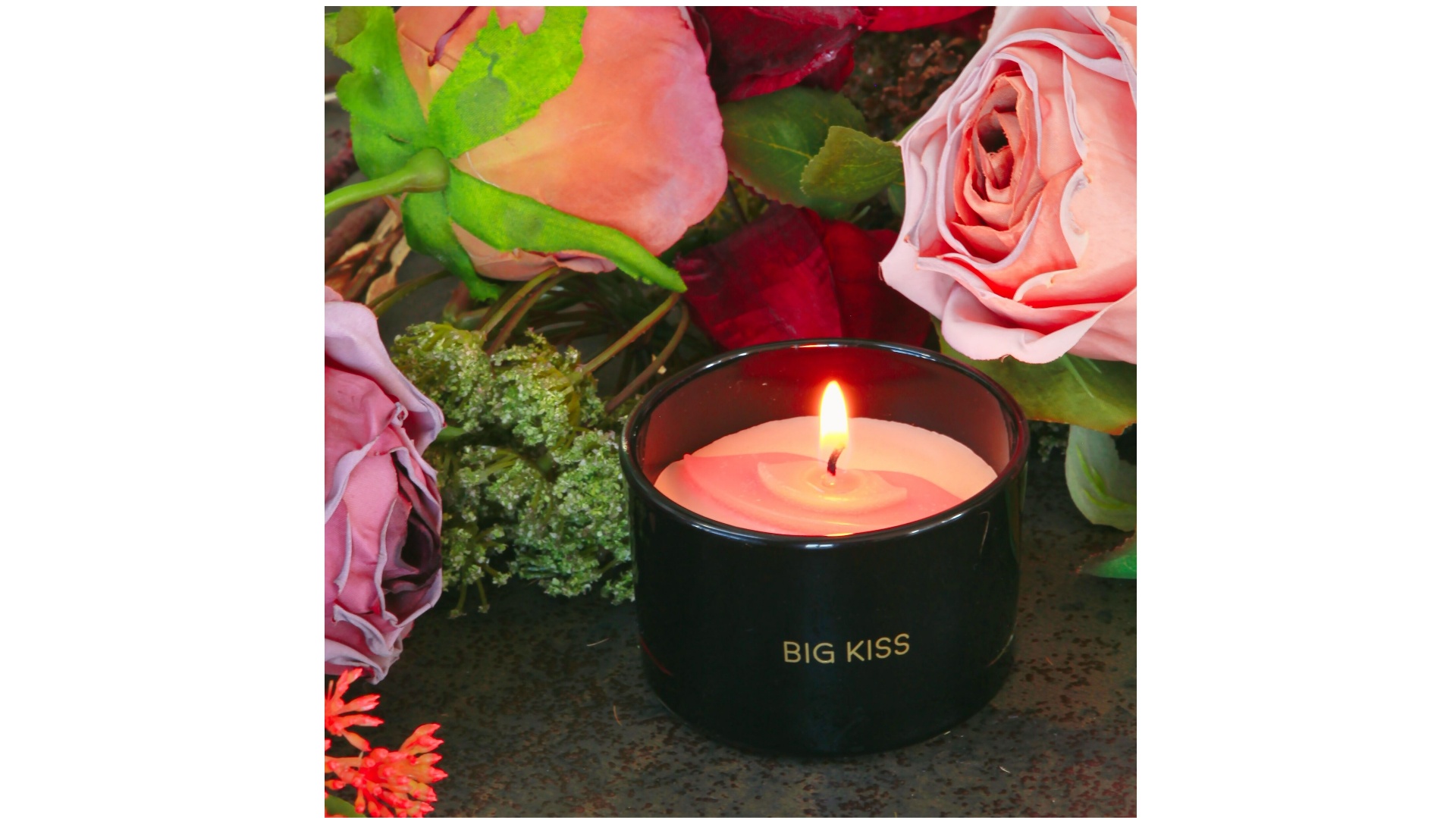 Candle with charm