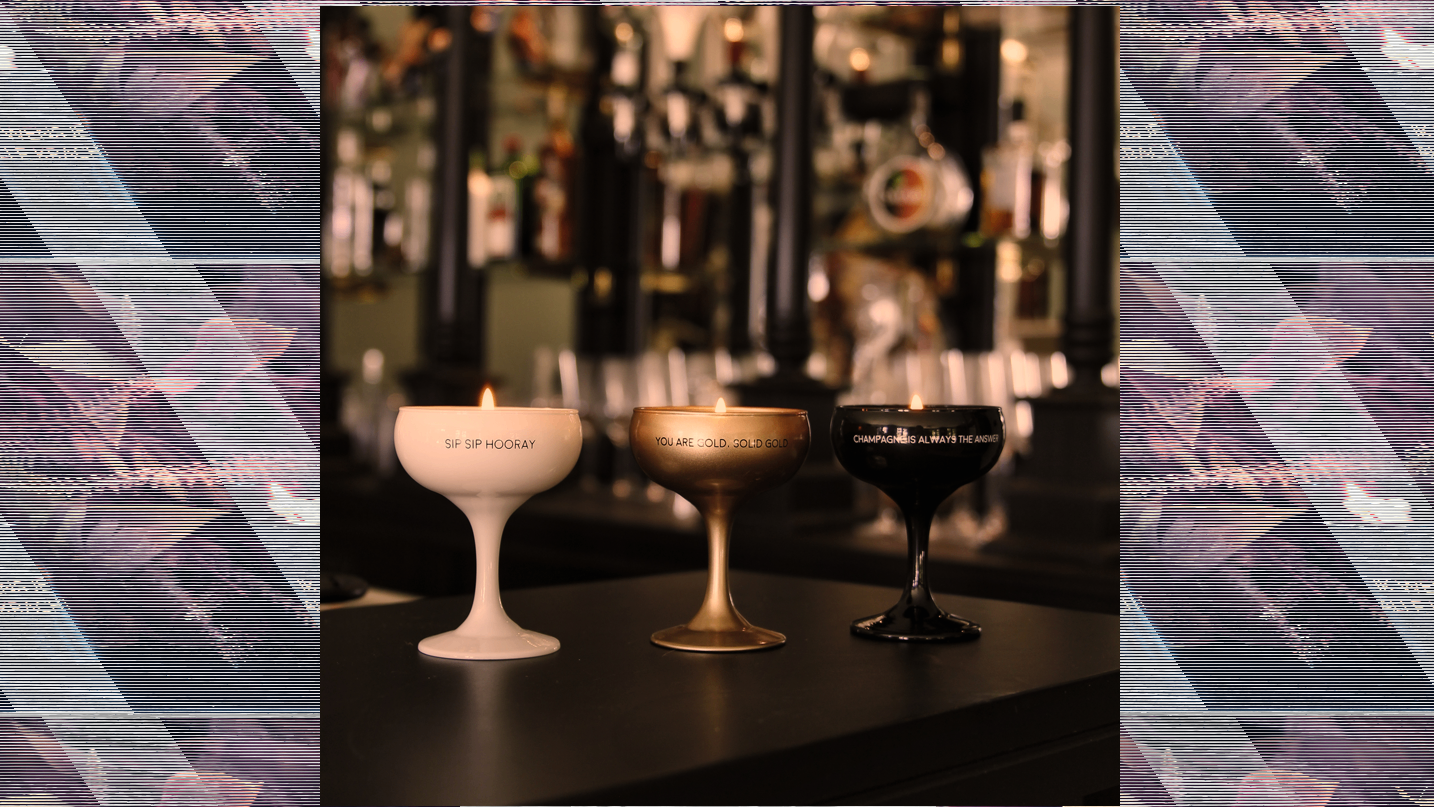 Candles in Wine/Champagne glass