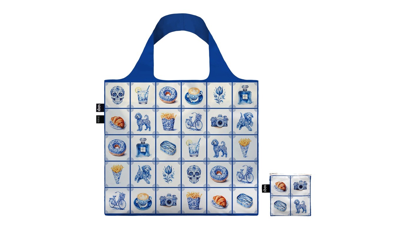 LOQI Bag Large – Delft Funky gerecycled