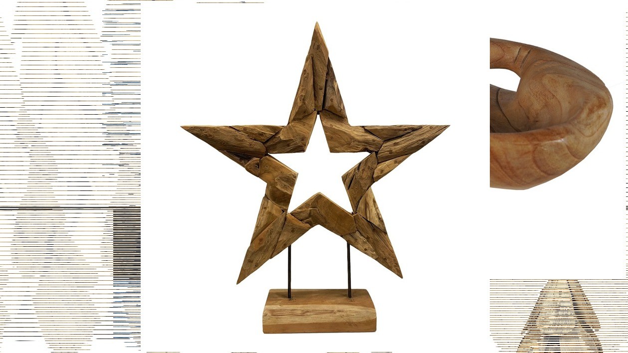 Houten ster open | L