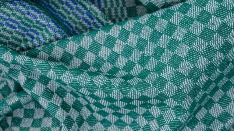 Tea towel – Grubentuch (pit towel) Grün | Blau