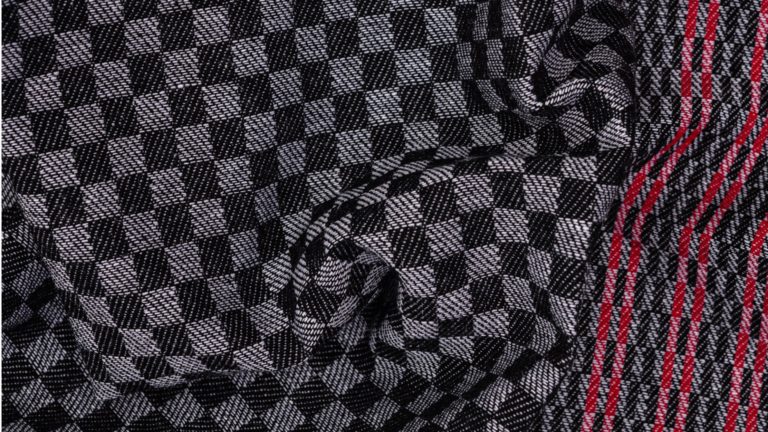 Tea towel – Grubentuch (pit towel) Schwarz | Rot