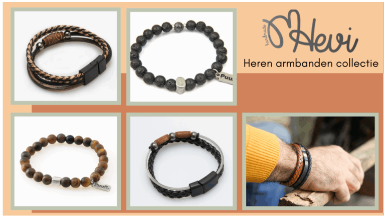 Hevi Men’s Bracelets Collection: Stylish, rugged, and robust.
