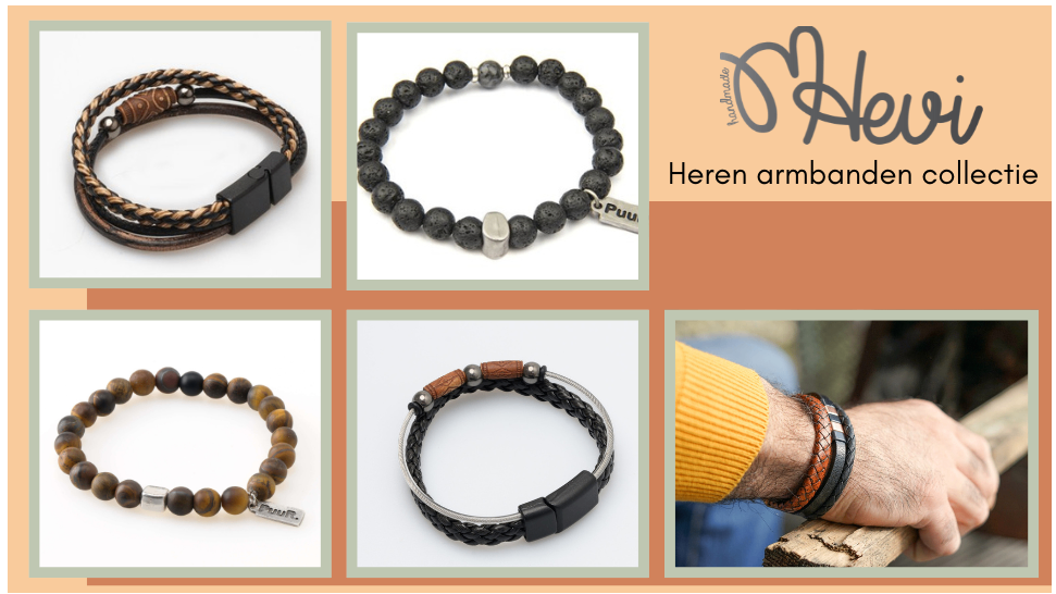 Hevi Men’s Bracelets Collection: Stylish, rugged, and robust.
