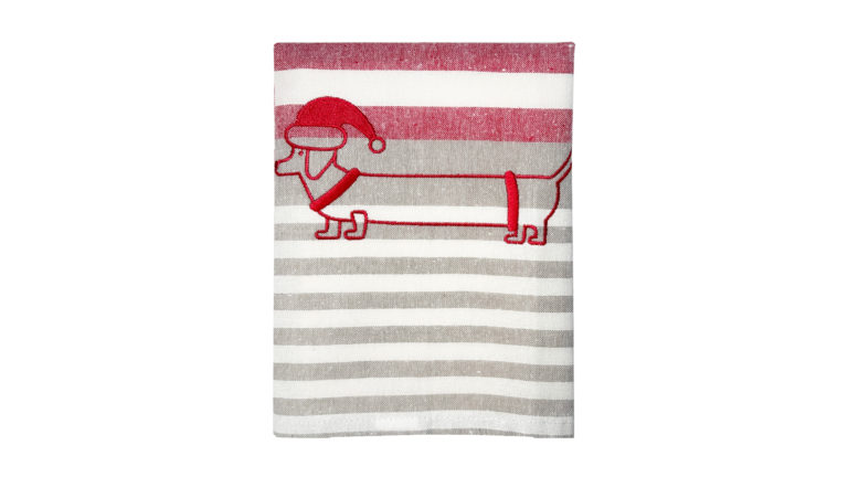 Tea towel – Christmas Dackel