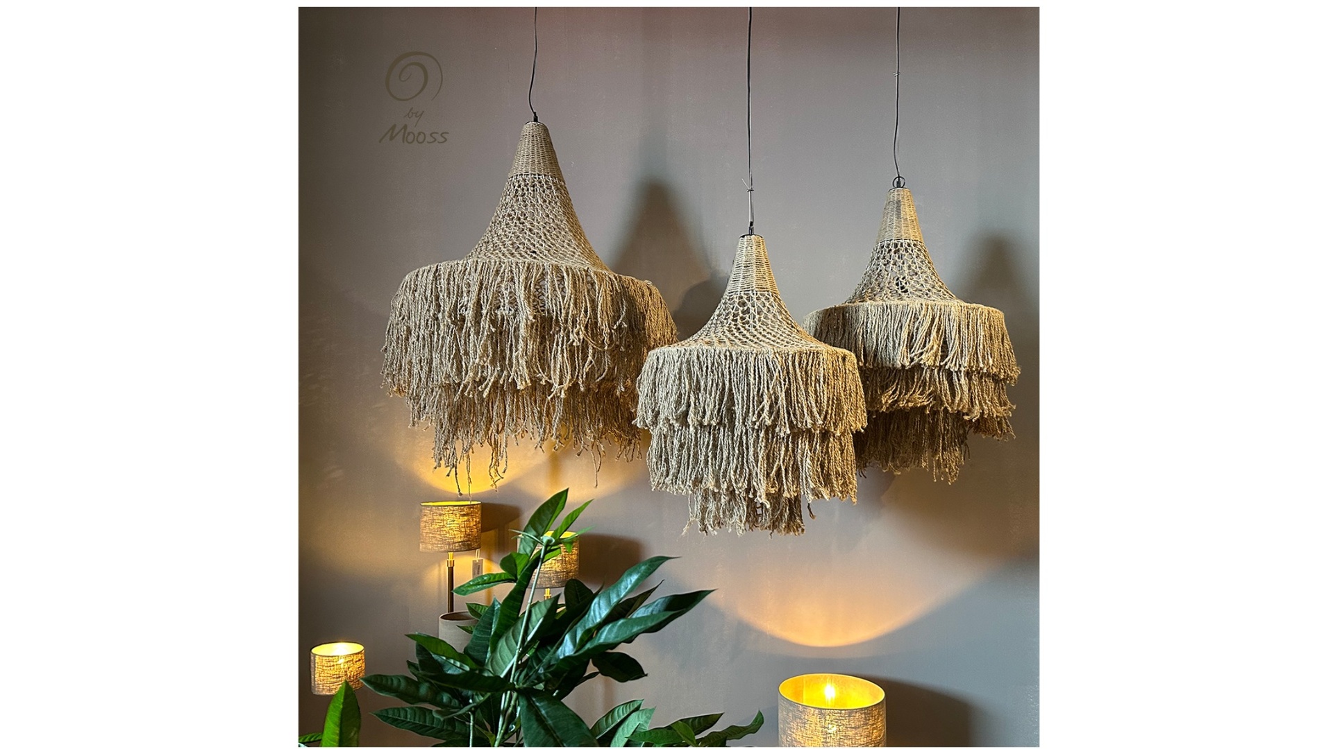 Hanglampen jute / 2519-2520-2521