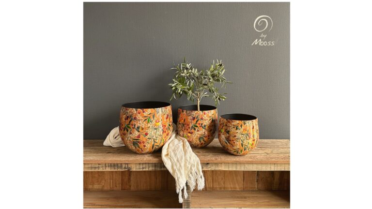 Vazen/Planters Floral Orange