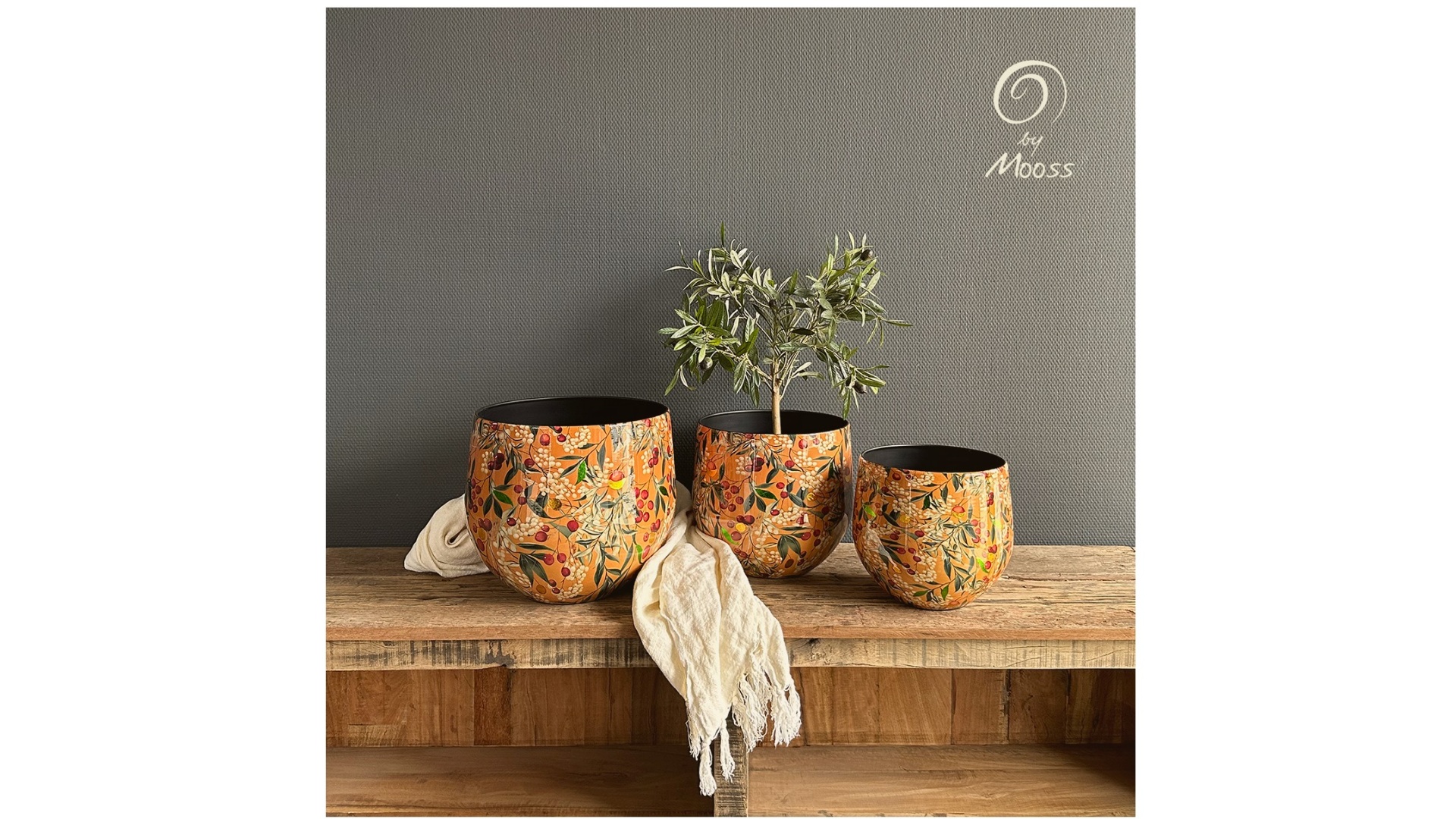 Vazen/Planters Floral Orange