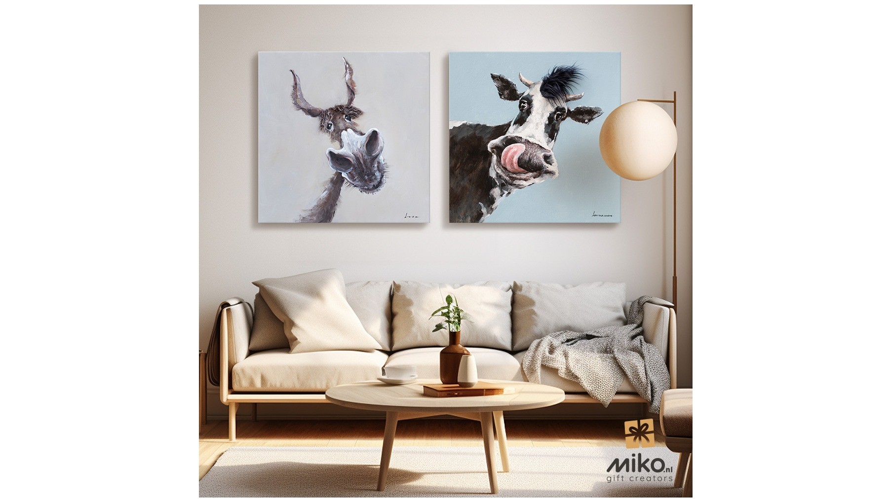 Cow and Donkey